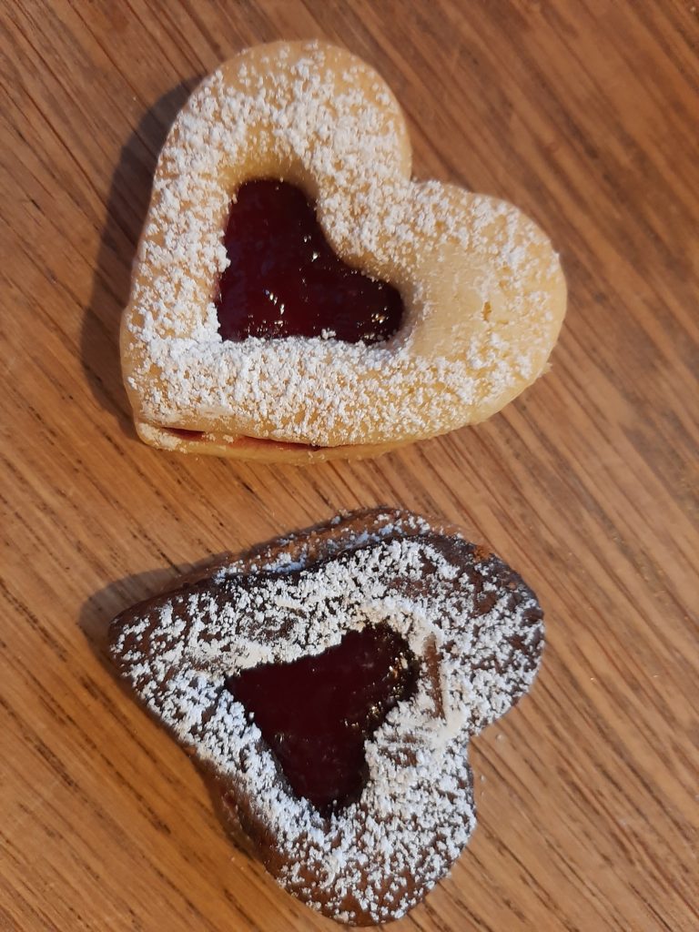 Herz-Kekse zum Valentinstag